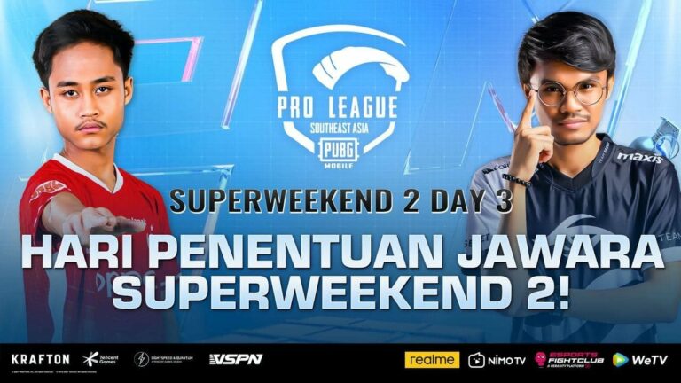 Hasil dan Klasemen PMPL SEA Season 4 Super Weekend 2 Day 3