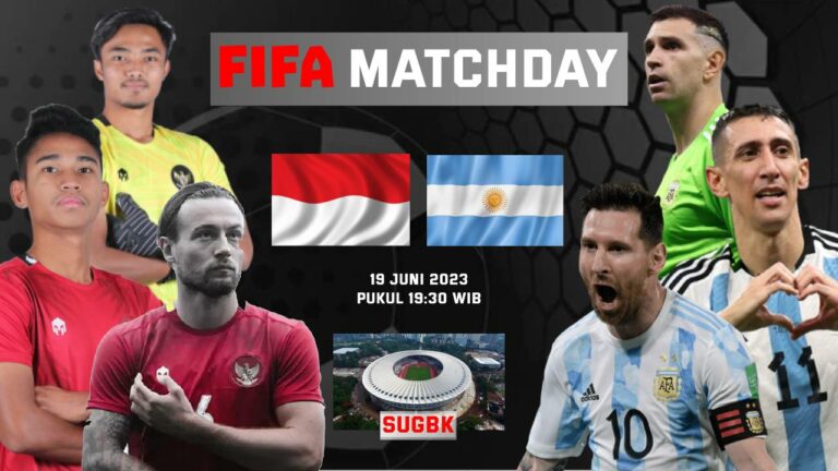 Jadwal Indonesia vs Argentina di FIFA Matchday 2023
