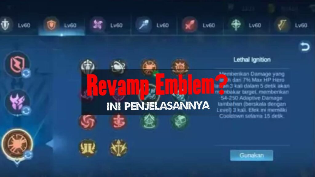Penjelasan Revamp Emblem Mobile Legend 2023
