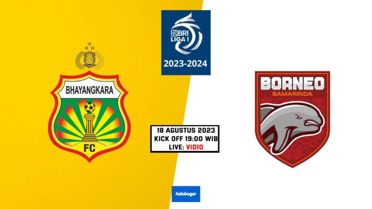 Prediksi Bhayangkara FC vs Borneo FC di BRI Liga 1 Indonesia 18 Agustus 2023
